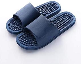 img 4 attached to Men Women's Non Slip Acupressure Massage Slippers - Therapeutic Reflexology Sandals