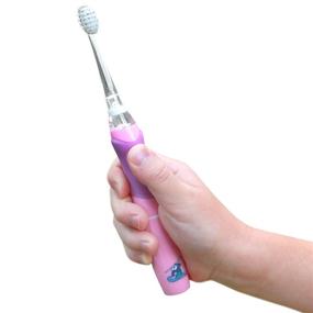 img 1 attached to 🦷 ToiletTree Products Poseidon Kids Sonic Toothbrush with LED Lights, Pink