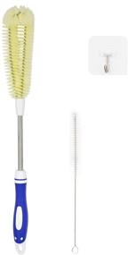 img 4 attached to 🧴 Temede 16.5" Bottle Brush: Efficient Steel Handle Cleaner for Kitchen, Household, and Baby Bottles