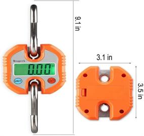 img 1 attached to Mougerk Portable Heavy Duty Crane Scale 150kg 300lbs, Digital Hanging Scales with 2 AAA Batteries (Batteries Not Included)