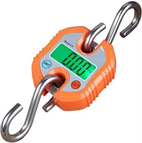 img 4 attached to Mougerk Portable Heavy Duty Crane Scale 150kg 300lbs, Digital Hanging Scales with 2 AAA Batteries (Batteries Not Included)