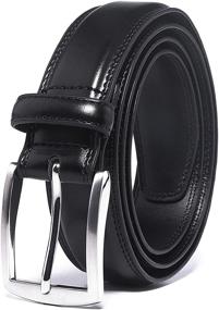 img 4 attached to 🔝 High-ranking SEO: Fabio Valenti Casual Buckle Black Belts for Men's Accessories