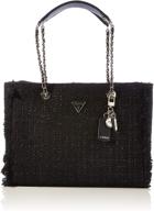 guess ev767923 bla cessily black women's handbags & wallets for totes logo