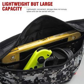 img 1 attached to 🎮 Portable Shoulder Bag for Nintendo Switch: Ideal Travel Bag for Console, Joy Con, Phone and Accessories