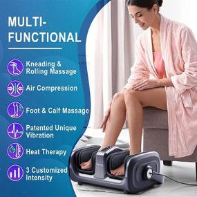 img 2 attached to TISSCARE Massager Shiatsu System Muscle Kneading Rolling Air Compression Variable