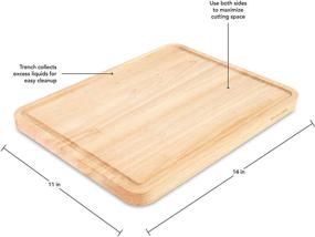 img 2 attached to 🔪 KitchenAid Classic Wood Cutting Board: Durable 11x14-Inch, Natural Finish