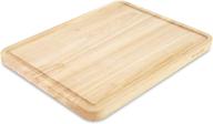 🔪 kitchenaid classic wood cutting board: durable 11x14-inch, natural finish logo