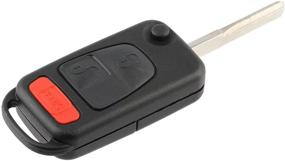 img 2 attached to Enhance Your Car Security with the KeylessOption Replacement Keyless Entry Remote Fob Flip Key Shell Case