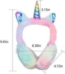 img 3 attached to 🦄 Magical Unicorn Earmuffs: Cozy Winter Ear Warmers for Girls, Kids, and Adults