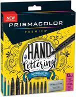 🖌 prismacolor 2023754 premier hand lettering kit with illustration markers, art markers, pencils, eraser, tips guide - 13 count logo