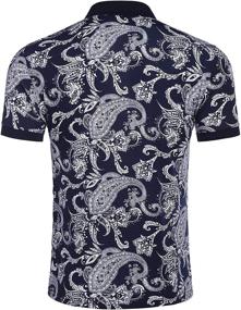 img 2 attached to 👔 Sleeve Paisley Floral Printed Men's Shirts by COOFANDY