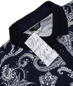 img 1 attached to 👔 Sleeve Paisley Floral Printed Men's Shirts by COOFANDY