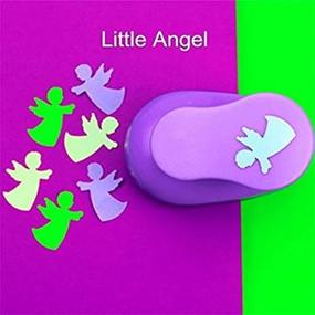 img 2 attached to 🎨 Versatile Angel Crafts Punch - 1-Inch 2.5cm Scrapbooking Tool for DIY Handmade Crafts, Gift Cards, and Photo Gallery Embellishments