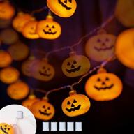 🎃 varmax halloween lights string - 40 led 17ft pumpkin lights, usb powered with 8 lighting modes for indoor/outdoor decor logo