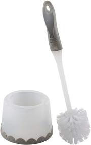 img 3 attached to 🚽 Simplify Bath Bliss Deluxe Gray Toilet Bowl Brush with Stand