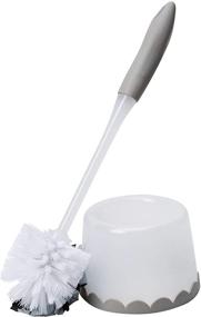 img 1 attached to 🚽 Simplify Bath Bliss Deluxe Gray Toilet Bowl Brush with Stand