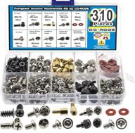 💻 enhanced pc computer screw standoffs assortment kit - ideal for hard drive, computer case, motherboard, fan, power and graphics components logo