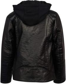 img 3 attached to Urban Republic Leather Jacket Fleece