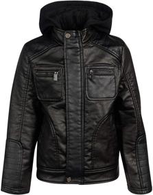 img 4 attached to Urban Republic Leather Jacket Fleece
