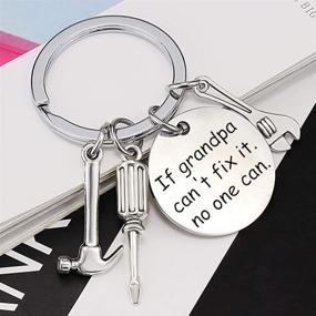 img 1 attached to Hilarious Keychain Grandpa Birthday Keyring: The Perfectly Amusing Gift