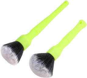 img 4 attached to 🚗 IPELY 2 Pack Ultra-Soft Car Detailing Brush Set: Scratch-Free Cleaning for Engines, Interior, Exterior & More!