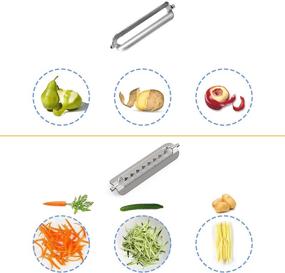 img 4 attached to 🥕 Versatile Vegetable and Potato Peeler: Ideal for Juliennes, Shredding, and Slicing in the Kitchen