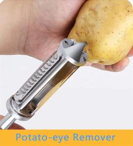 img 3 attached to 🥕 Versatile Vegetable and Potato Peeler: Ideal for Juliennes, Shredding, and Slicing in the Kitchen