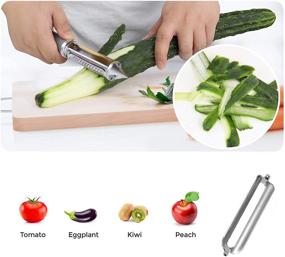 img 2 attached to 🥕 Versatile Vegetable and Potato Peeler: Ideal for Juliennes, Shredding, and Slicing in the Kitchen