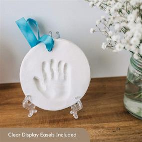 img 1 attached to 🎁 Personalized Baby Handprint and Footprint Kit: Perfect Baby Shower Gifts and Nursery Decor Keepsakes for Baby Boys and Girls