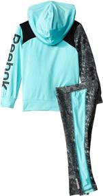 img 1 attached to 🏻 Прекрасный набор Reebok Girls' Little Colorblock: игривый стиль и превосходный комфорт