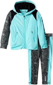 img 2 attached to 🏻 Прекрасный набор Reebok Girls' Little Colorblock: игривый стиль и превосходный комфорт