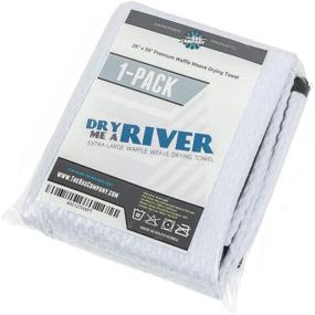 img 2 attached to The Rag Company - Dry Me A River: Premium Korean Microfiber Waffle-Weave Towels for Professional Drying & Detailing - Soft, Suede Edges, 390GSM, 26in x 59in, White