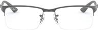 ray ban rx8411 eyeglasses matte gunmetal логотип