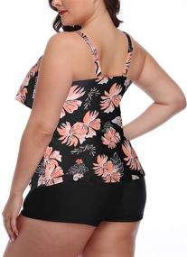 img 2 attached to Yonique Tankini Slimming Swimwear Swimsuit Women's Clothing in Swimsuits & Cover Ups
