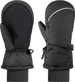 img 4 attached to Andake Waterproof Kids Mittens for Boys and Girls, 2-7 Years - Warm Winter Snow Gloves for Skiing