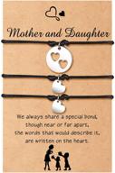 christmas gifts: mother daughter bracelet set for mommy and me - matching jewelry for mother daughter, trio set logo