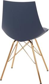 img 2 attached to 🪑 Oakley Mid-Century Modern Bucket Chair: Stylish Navy Seating by OSP Home Furnishings