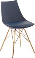 🪑 oakley mid-century modern bucket chair: stylish navy seating by osp home furnishings logo
