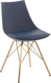 img 4 attached to 🪑 Oakley Mid-Century Modern Bucket Chair: Stylish Navy Seating by OSP Home Furnishings