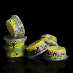 img 2 attached to Convenient 40-Pack Fyess Slime and Foam Ball Storage Containers with Lids: Ideal for 20g Slimes