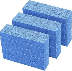 img 4 attached to 🪒 Versatile 20-Piece Pumice Stones for Efficient Cleaning - Pumice Scouring Pad and Stick for Removing Toilet Bowl Ring, Bath, Kitchen, Pool - 5.9 x 1.4 x 0.9 Inch (Blue)