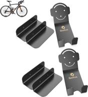 gootus horizontal bike wall mount rack - indoor bicycle storage hanger, cycling wall mounted holder, heavy duty wall hanging hook for garage apartment logo