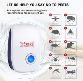 img 1 attached to BONTIGA Ultrasonic Pest Repeller (6-Pack) - Indoor Plug-in Device to 🐜 Repel Mosquitoes, Bed Bugs, Cockroaches, Spiders, Mice, Bats, Birds, Flies, Fleas, and Rodents.