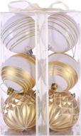 sattiyrch 3.15 inch christmas balls ornaments 12ct for xmas tree, shatterproof tree decorations in gift box логотип