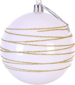 img 2 attached to Sattiyrch 3.15 Inch Christmas Balls Ornaments 12ct for Xmas Tree, Shatterproof Tree Decorations in Gift Box