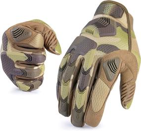 img 4 attached to 🧤 Motorcycle Protective Gloves: AXBXCX Camouflage Full Finger Gloves