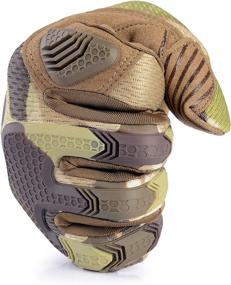 img 1 attached to 🧤 Motorcycle Protective Gloves: AXBXCX Camouflage Full Finger Gloves