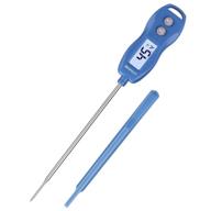 🔥 brapilot ft200 digital meat thermometer with probe - cooking candy thermometer for bbq kitchen grill smoker milk - magnetic back, backlit, auto off, waterproof - blue, ideal for meat oil logo