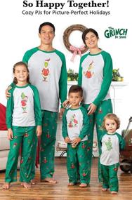 img 3 attached to 🎄 Soft Holiday Grinch PajamaGram - Family Christmas Pajamas in Gray