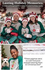 img 2 attached to 🎄 Soft Holiday Grinch PajamaGram - Family Christmas Pajamas in Gray